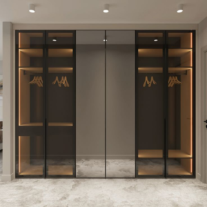 High Gloss Mat Kapak Elbise Dolabı