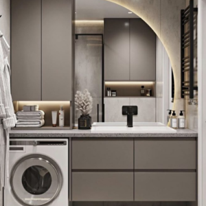 Akrilik Kapak Banyo Dolapları